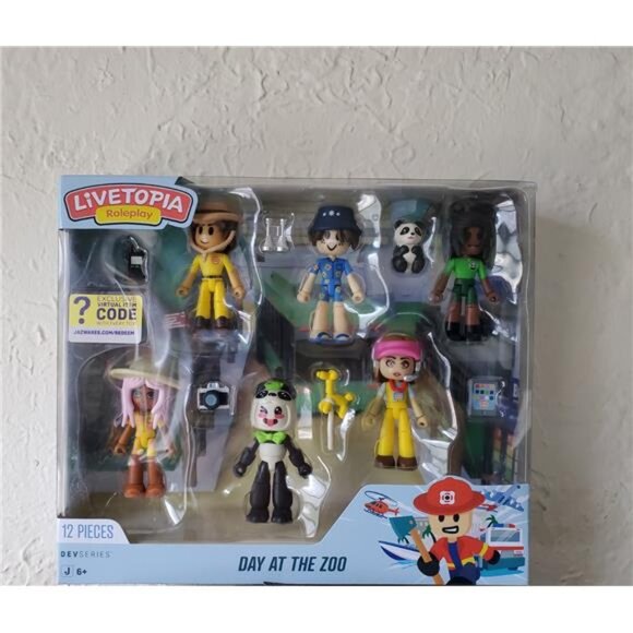 Livetopia Day at The Zoo Pack Accessories and Exclusive Virtual Item Code - Picture 1 of 7